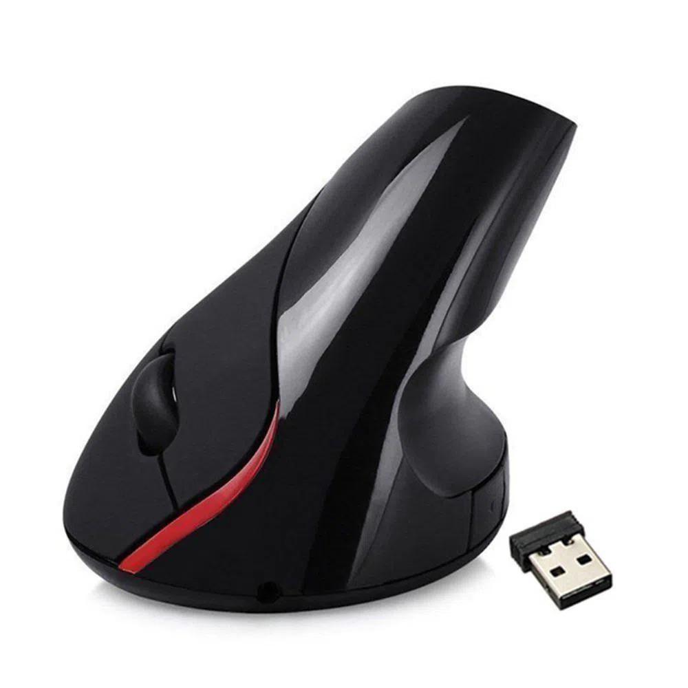 Mouse vertical recargable Weibo WB-881 negro Ergonomico